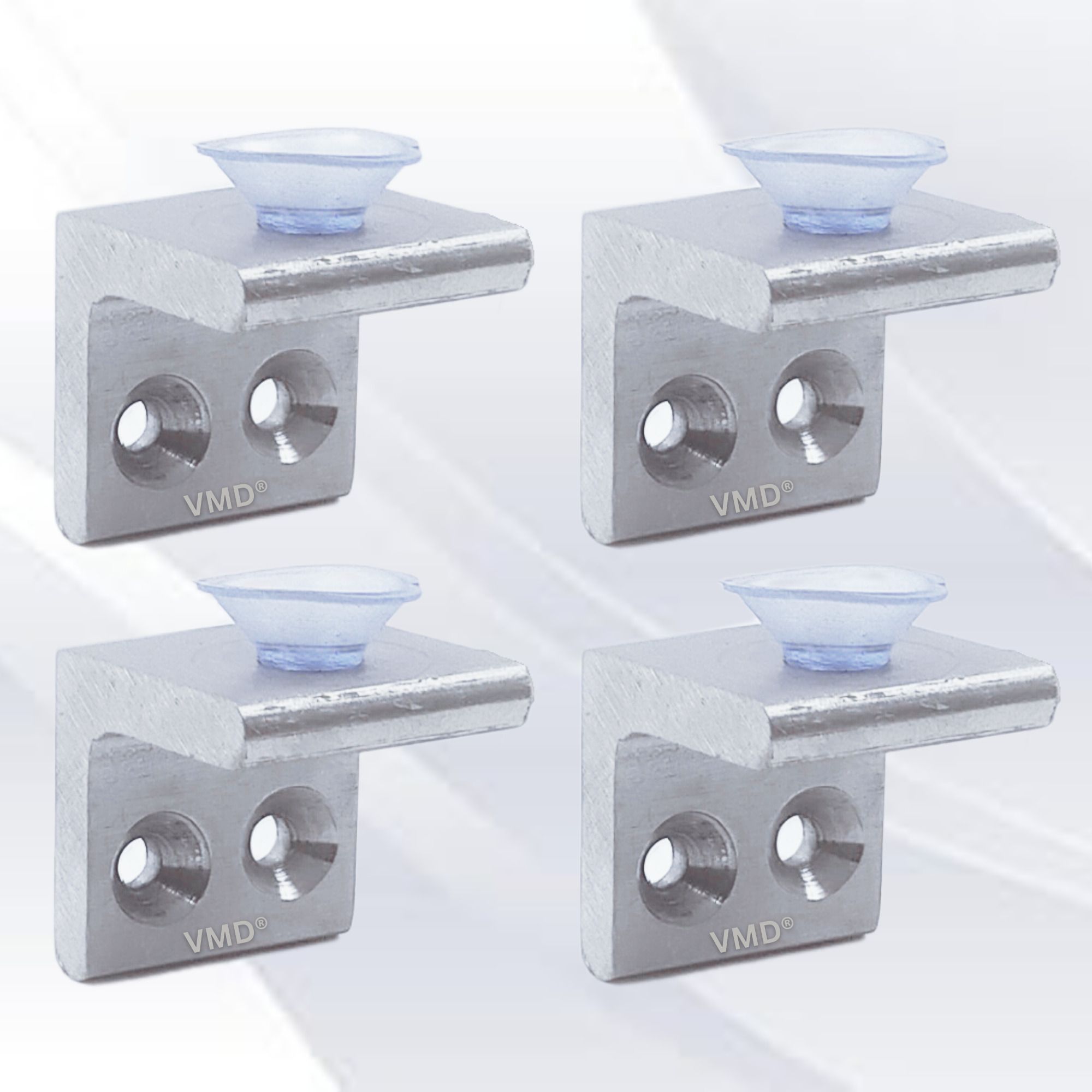 Heavy S.S (5 mm) Glass Shelf support (MATT) Mounting, Fixing Pegs Brackets, holder, L bet, Cup for Glass Shelves,Cabinet Display, (PACK OF 4) Shelf Bracket-image-43