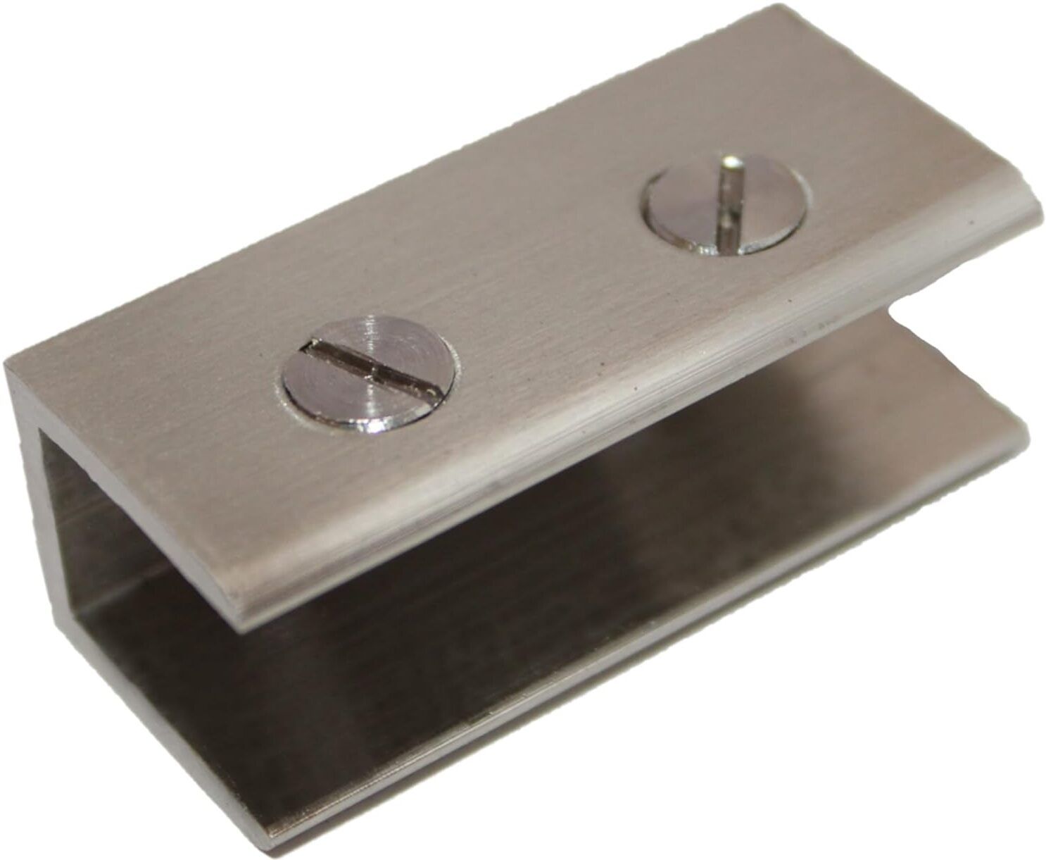 dharmisho Rectangular Shape Glass Clip Clamp Bracket/U Bracket of Brass Pack of 4 1.8 Shelf Bracket-picture-38