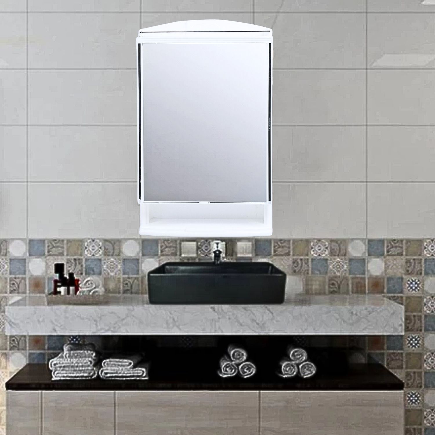 Mirror Cabinet Storage Shelves 1 Shelf Bracket-image-20