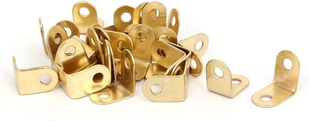 L Shape Angle to Support Joint Boxes, Hardware Furniture Fitting and DIY Works 15x10mm Shelf Bracket-image-2