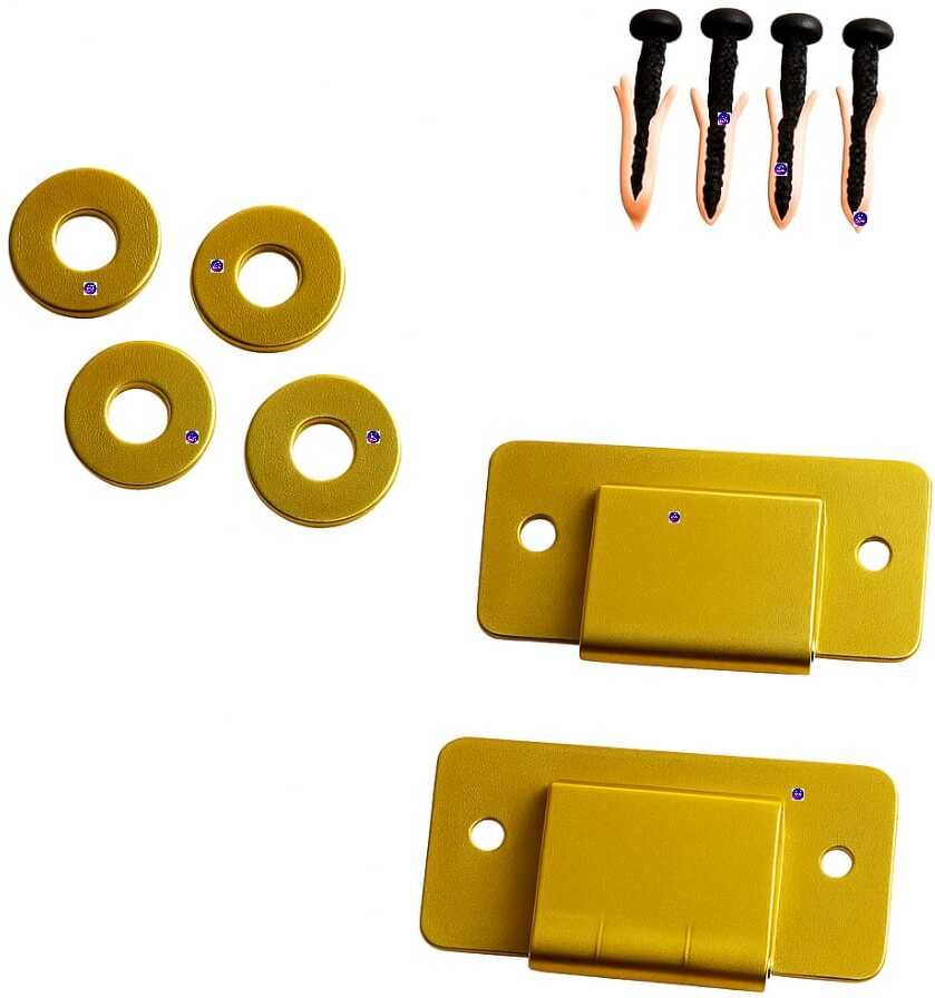 aruyir Wall Mount Clamp-MS Meterial,used for Wall fan,wall,Door&Cabinet(Gold) 6, 1.5, 2 Shelf Bracket-picture-0