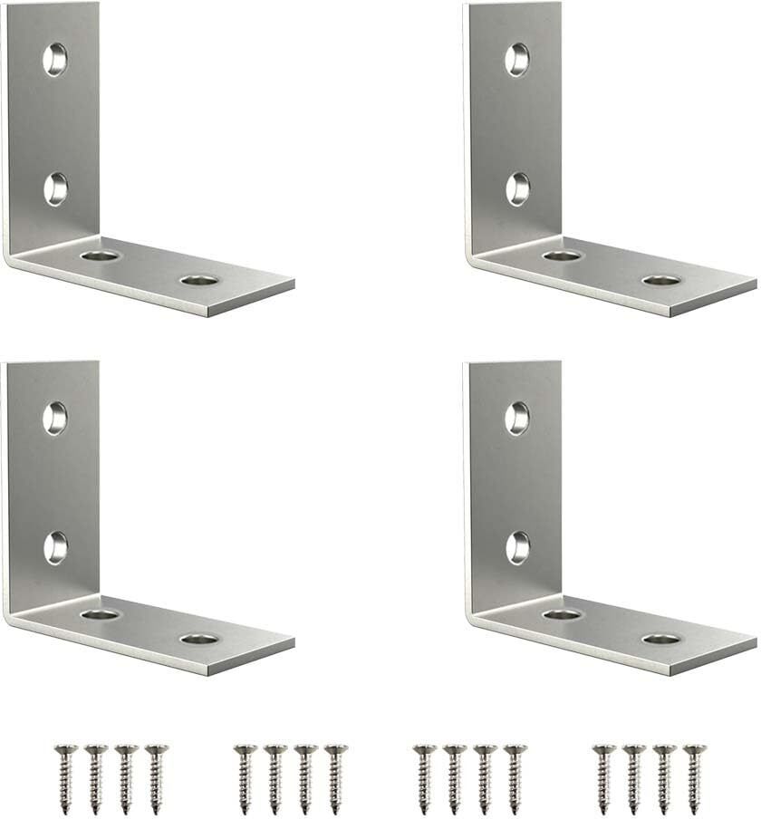 L Angle Bracket for Reinforcing Tables/Chairs (Pack of 4) 40mm X 20mm Shelf Bracket-image-39