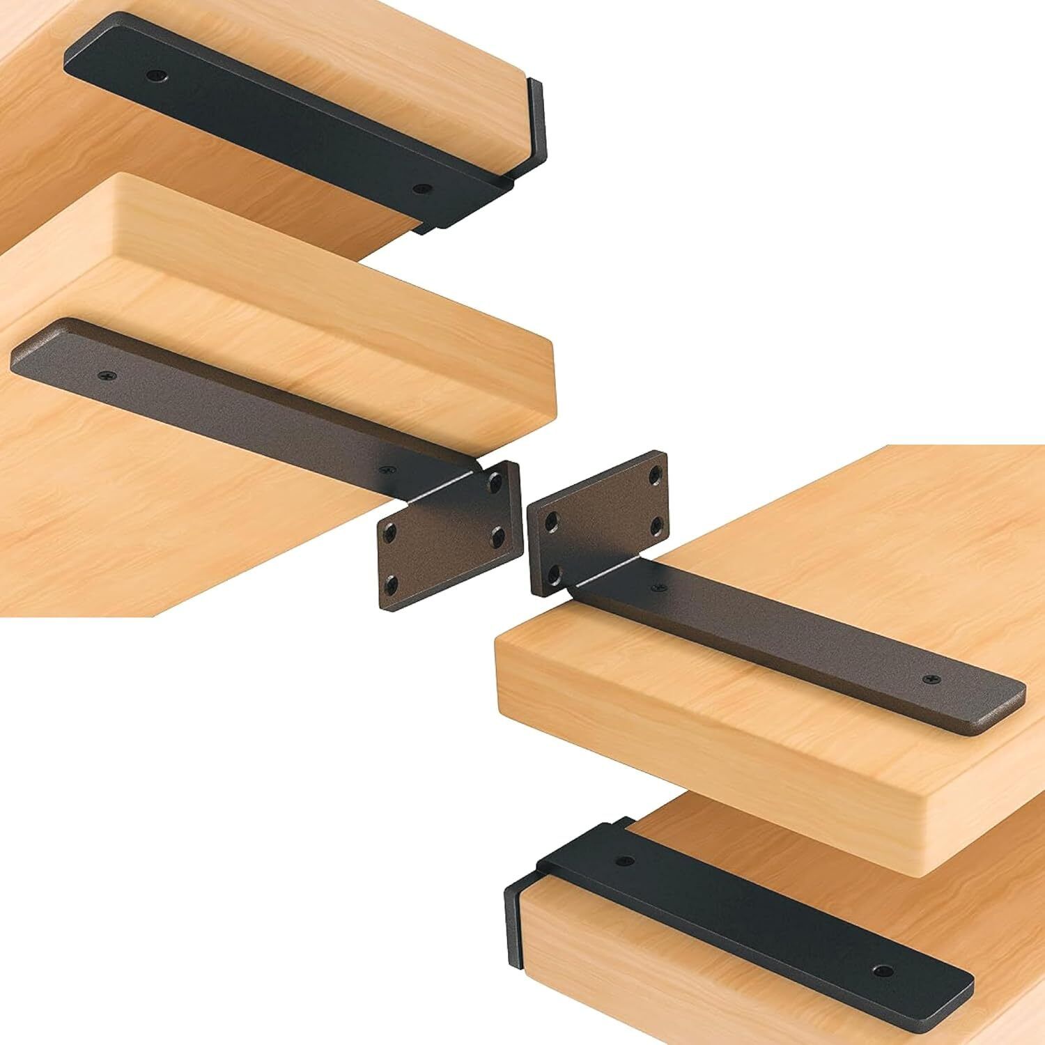fortune Heavy Duty L Shape Shelf Bracket for Wooden Shelves & Wall Mount Support Metal 15cm Shelf Bracket-picture-26