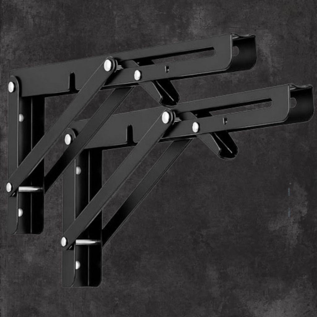 Heavy Duty Folding Bracket Pair for Furniture Applications 20cm Shelf Bracket-image-6