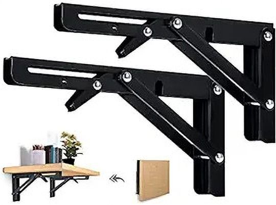 40 CM Heavy Duty Folding Shelf Brackets, Space Saver, Table/bench Support 40 Cm Shelf Bracket-image-36