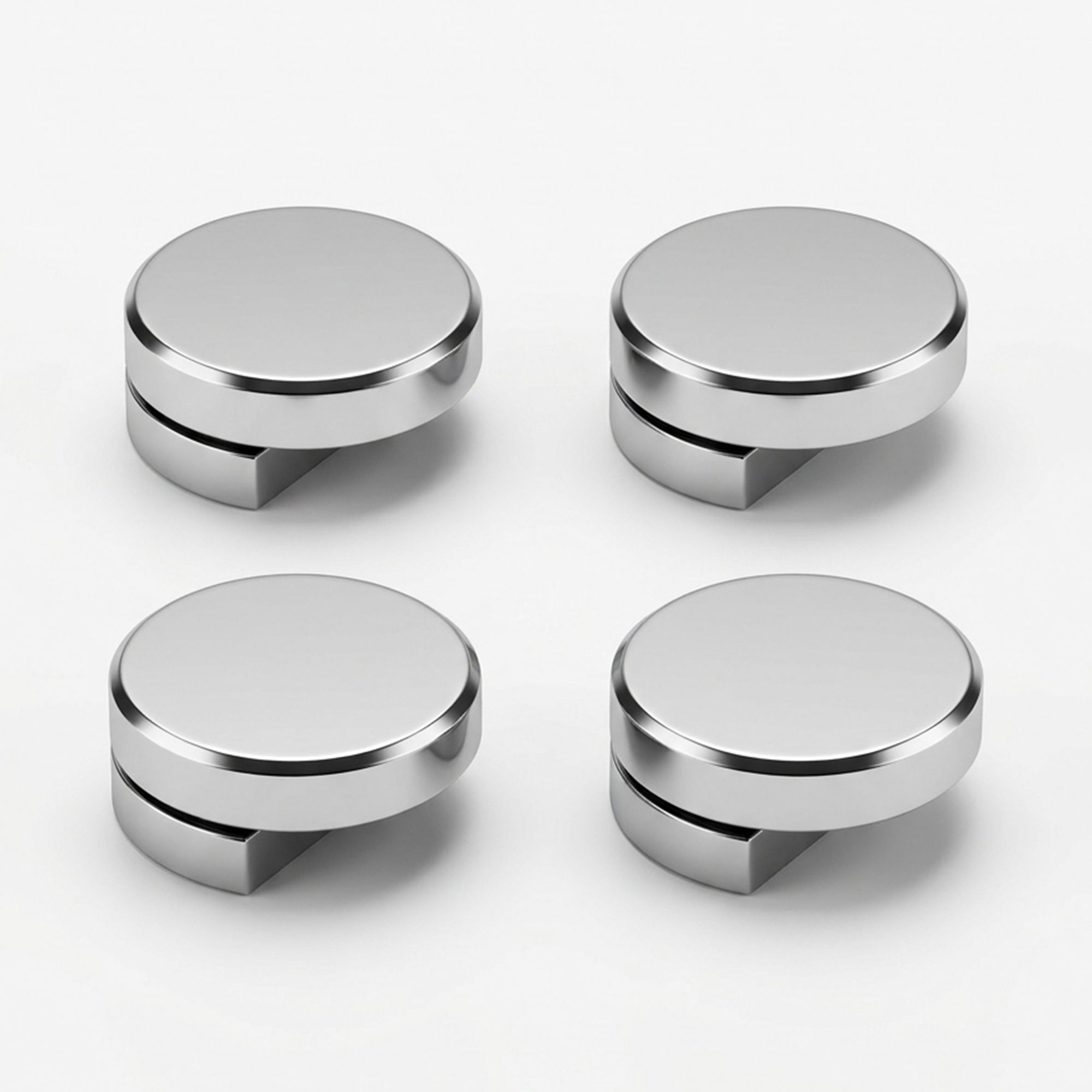 Fully Brass Half Round Mirror Glass Bracket Holder 6mm Pack of 4 Pieces 0 Shelf Bracket-image-11