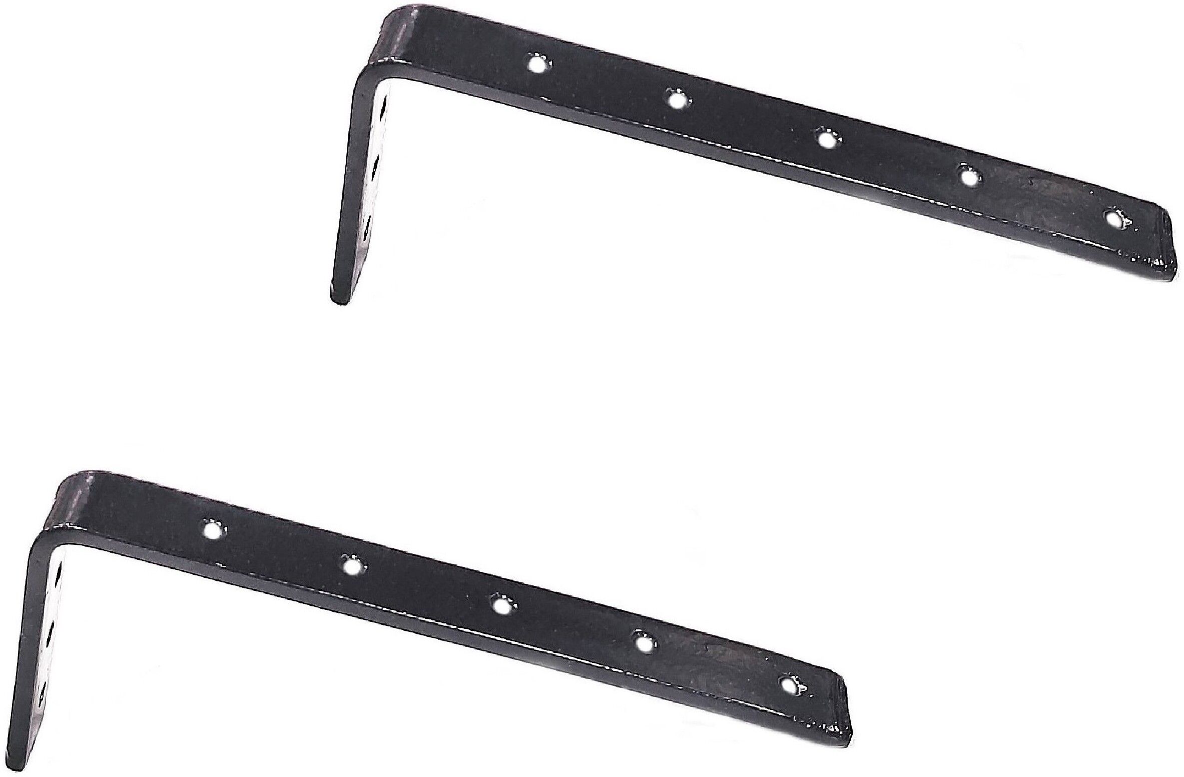 Heavy Duty L Brackets Wall Mounted Shelf Supports, Black, Size: 17 cm, 2 Pieces 17 Shelf Bracket-image-37