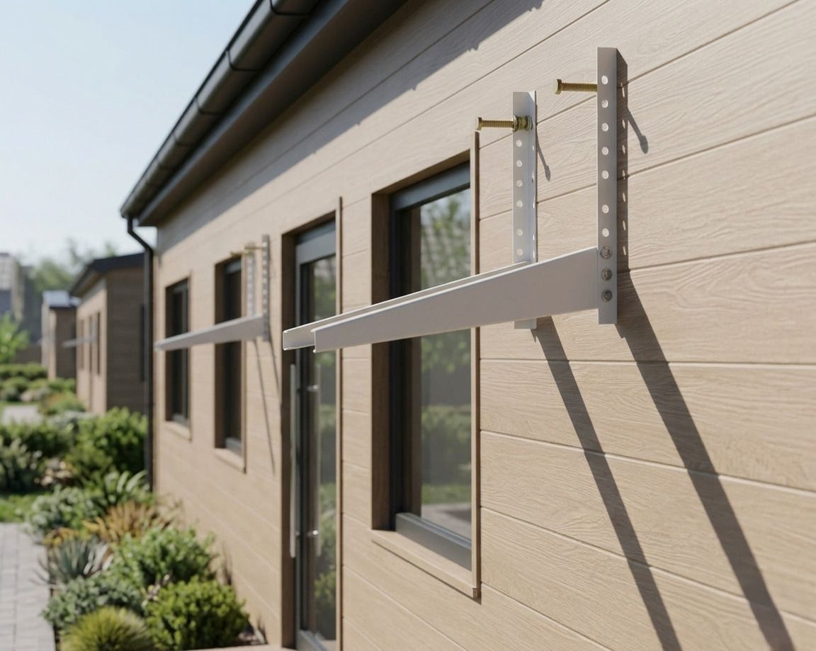 Iron AC Outdoor Unit Wall Stand | Heavy Duty Split AC Bracket PACK OF 1 46cmx11cm Shelf Bracket-image-28