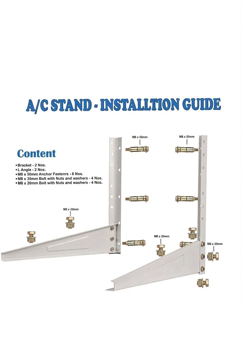 Split AC Stand Mounting Bracket Stand for 0.8Ton to 2 Ton AC 35×30 Shelf Bracket-image-19