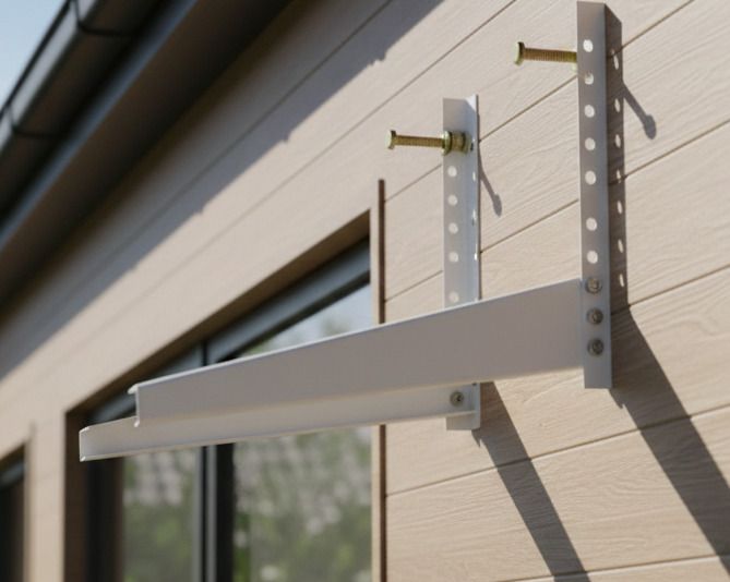 giratoria Premium Iron AC Outdoor Unit Wall Stand | Strong Load Bearing Split AC Bracket 46cmx11cm Shelf Bracket-picture-15