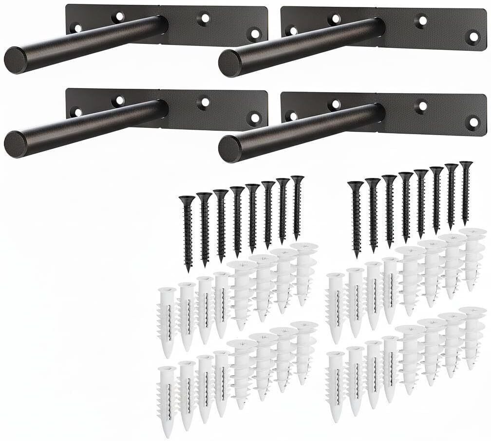 6" Heavy Duty Floating Invisible Shelf Brackets – Solid Steel Blind 20 Shelf Bracket-image-27