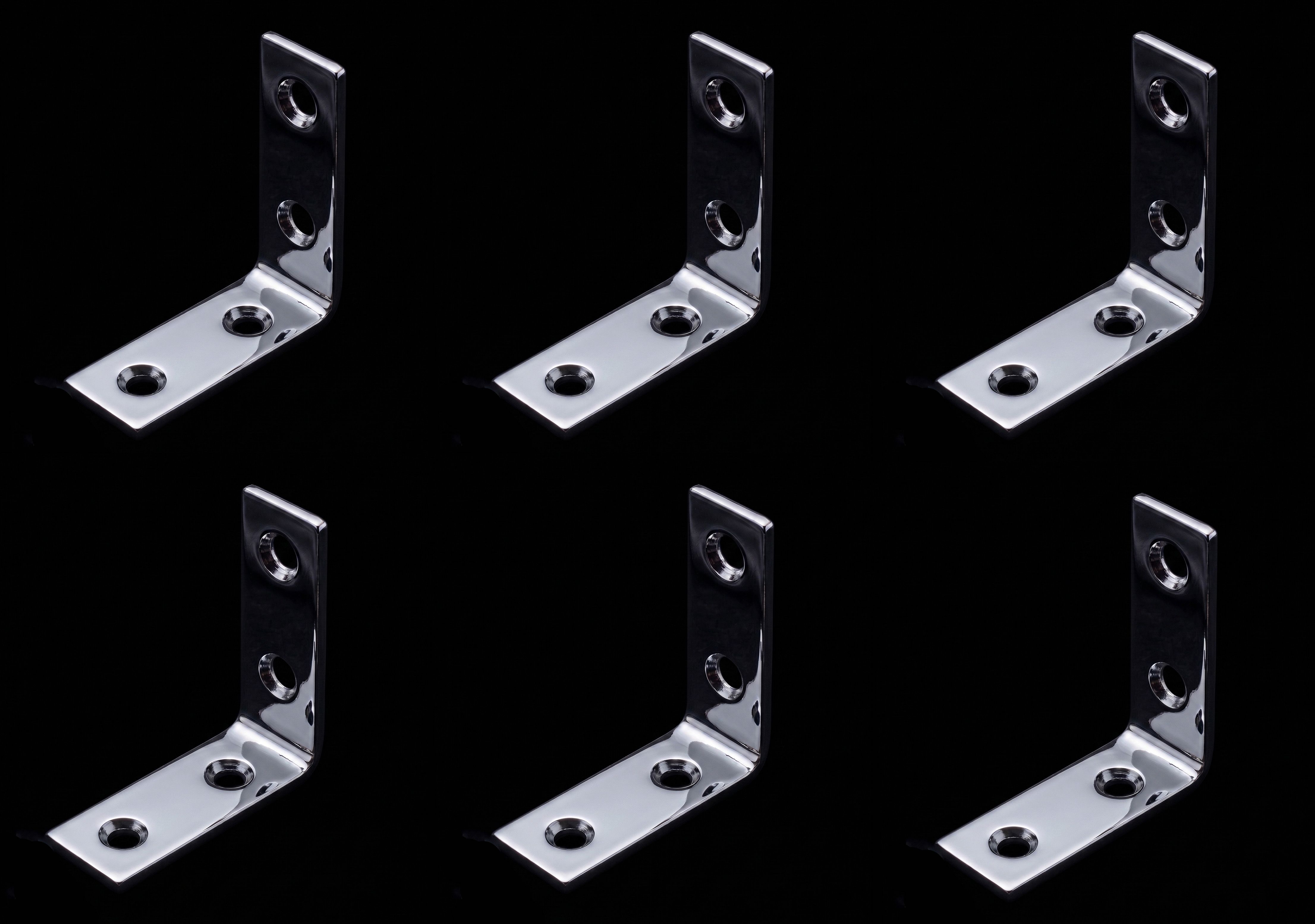 L-Patti Steel L-Shaped Support Angle/ L-Patti / L-Bracket 1.5inch pack of 6/ 1.5inchx1.5inch Shelf Bracket-image-3