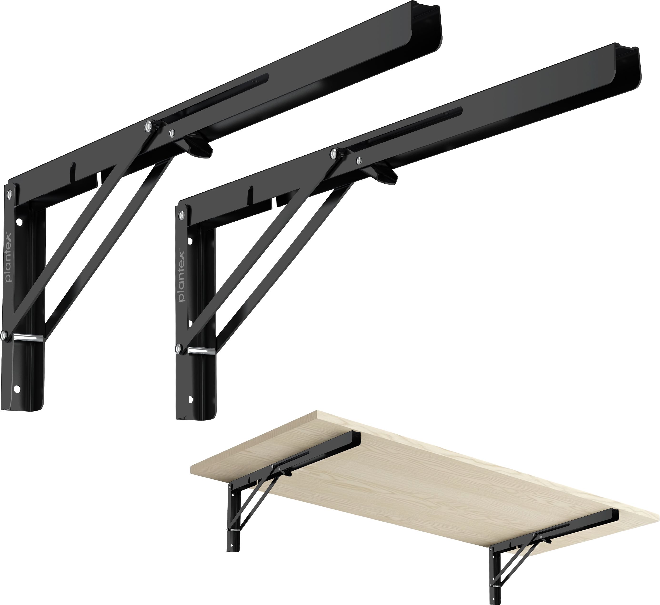 plantex Shelf Bracket/Foldable Bracket/Wall Angle Brackets/20 inch Bracket for Shelves 50 cm Shelf Bracket-picture-45