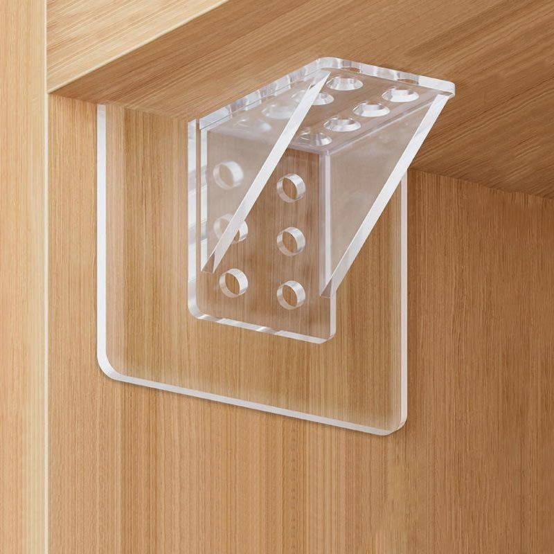 Adhesive Cabinet Shelf Support Bracket 50*30 mm Shelf Bracket-image-20
