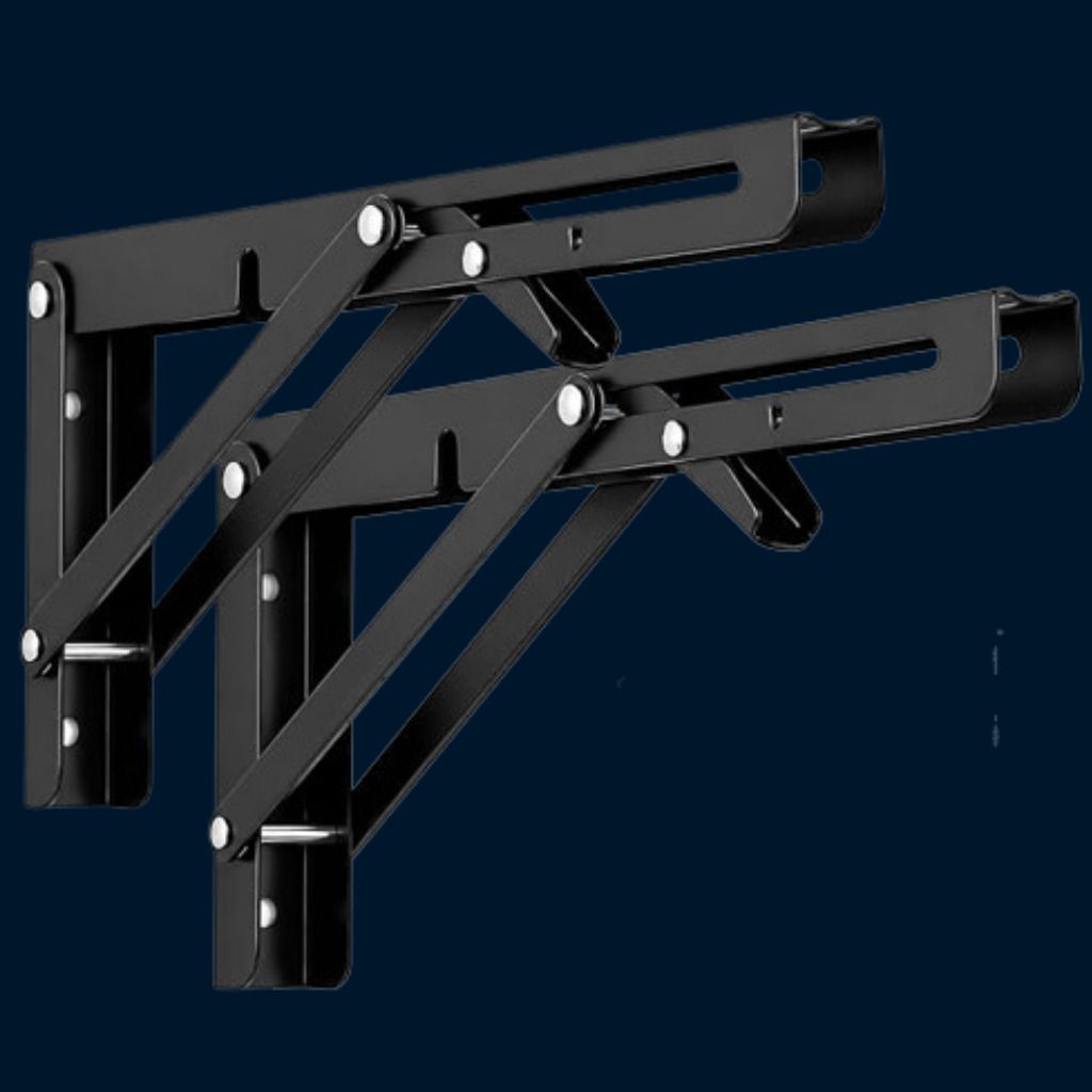 Space Saver Folding Shelf Bracket for Home Interiors 20cm Shelf Bracket-image-41