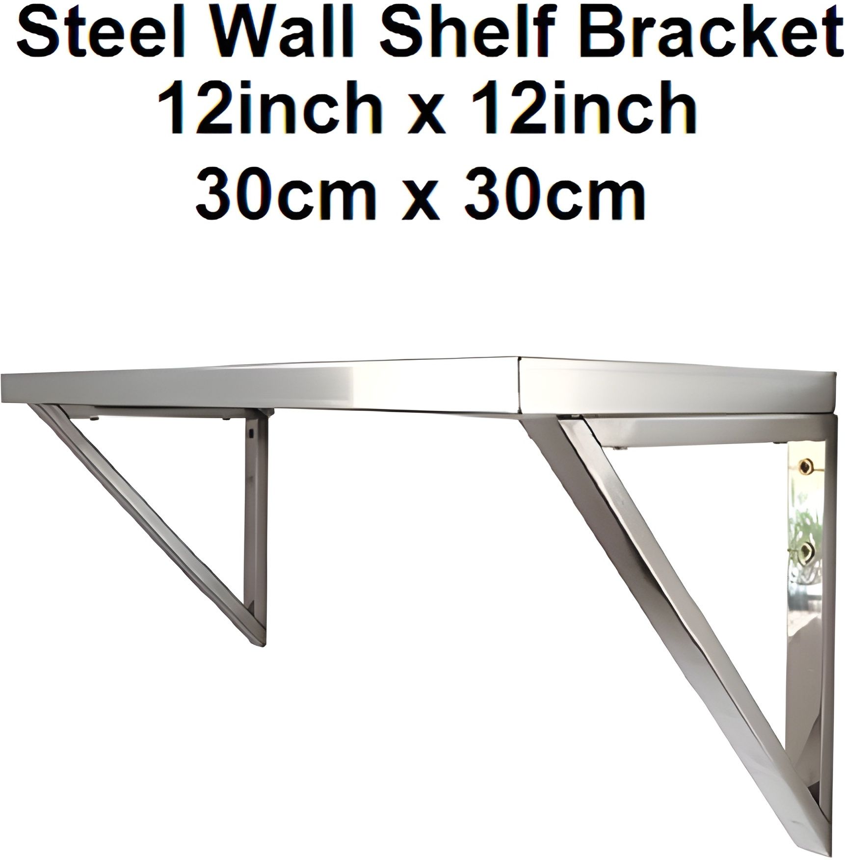 nexgrills 0135 Stainless Steel Wall Mount Shelf, 12Inch x 12inch Shelf Bracket-picture-26