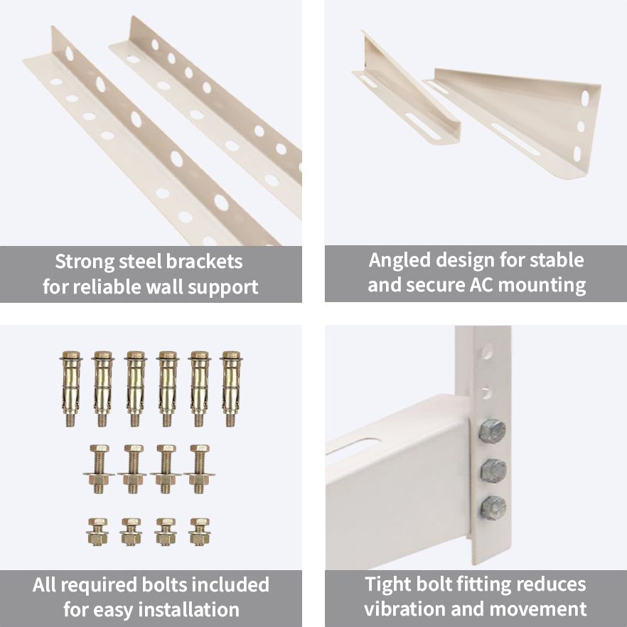 ojjeo High Quality Metal Wall Mounted Air Conditioner Outdoor Unit, Shelf Bracket 102 CM Shelf Bracket-picture-43
