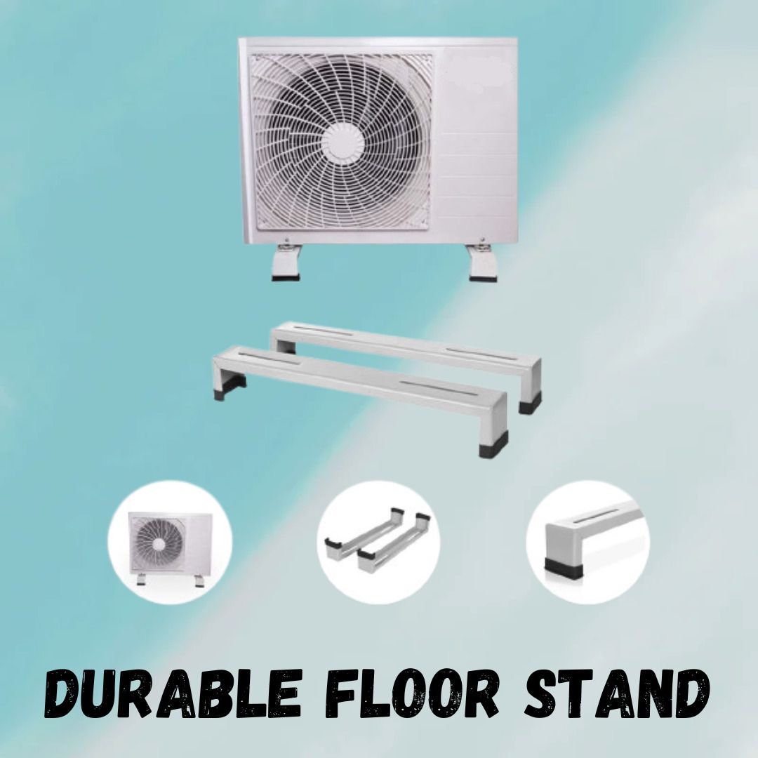 Heavy Duty Metal Floor AC Stand, Special Coated Super Quality 50" x 8" 50" x 8" Shelf Bracket-image-9