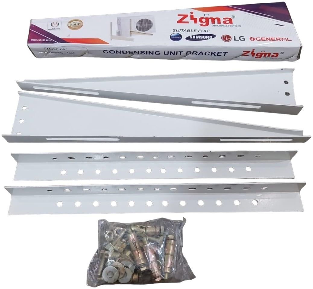 High Quality AC Outdoor Stand, Air Conditioner Outdoor Unit Support Wall Mount for 1 Ton, 1.5 Ton, 2 Ton Stand L-47cm, Taper L-39cm Shelf Bracket-image-45