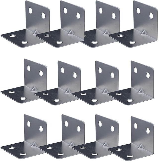 padmavathi enterprises L Metal Bracket - 1 X 1 X 1.5 Inch - Pack of 12 5 Shelf Bracket-picture-45