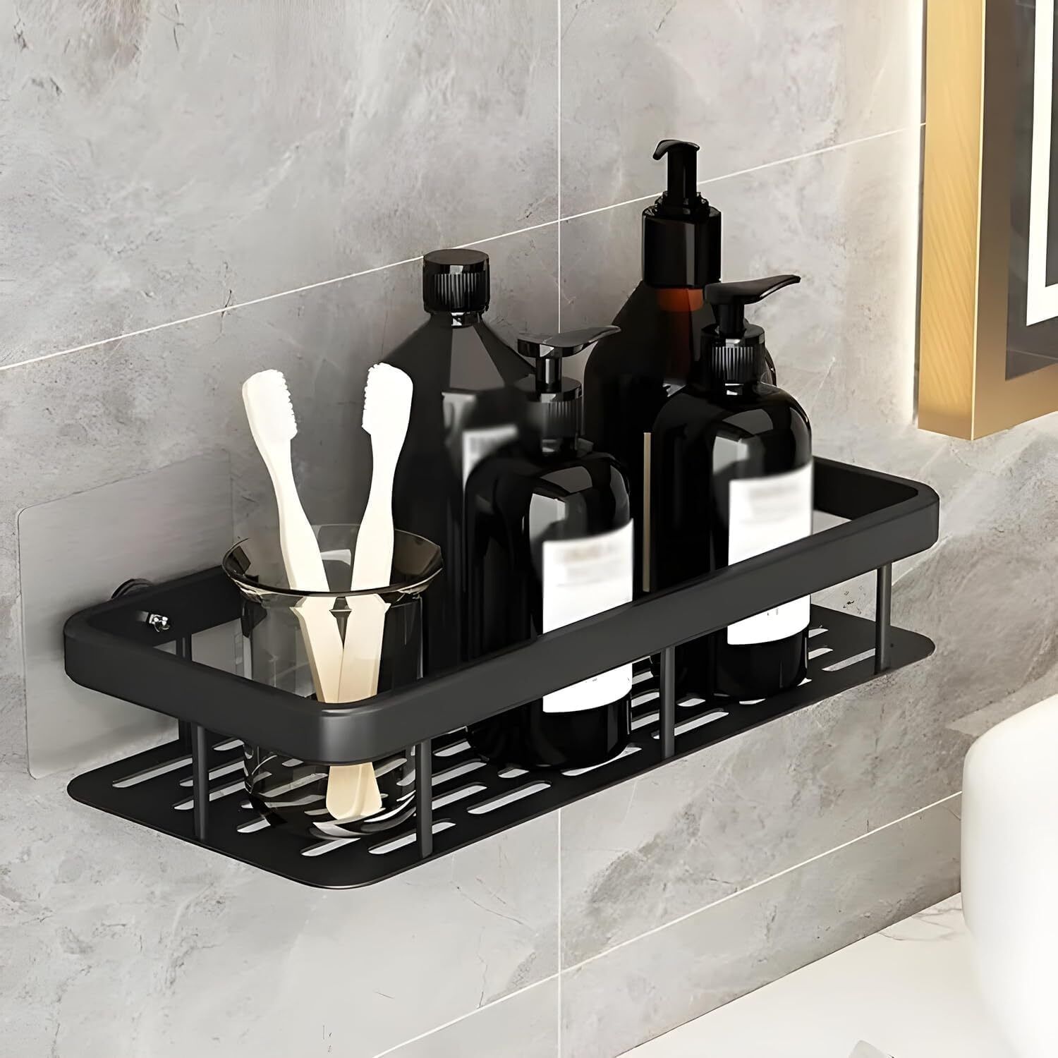 ajb Wall Mounted Bathroom Organiser, Floating Shelf for Wall for Bathroom 30 Shelf Bracket-picture-36