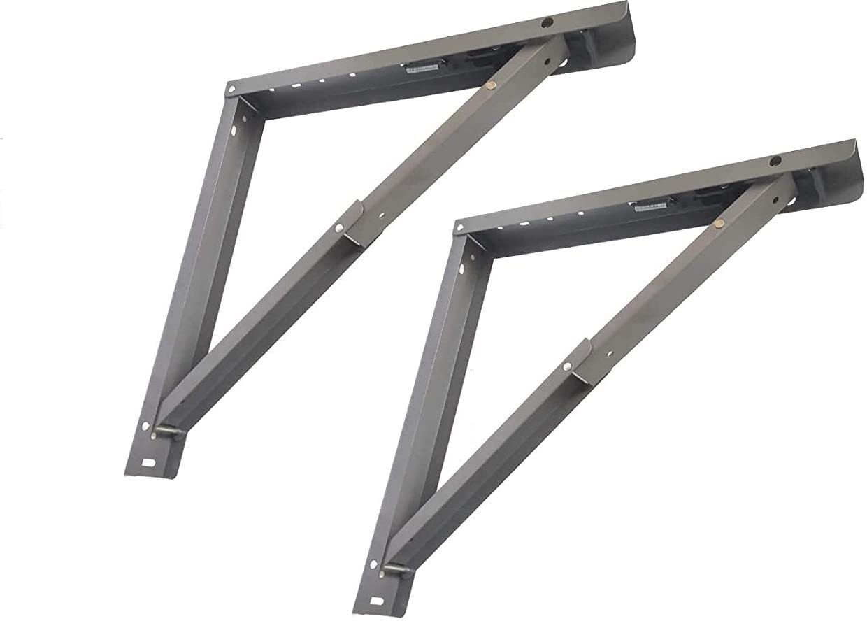 Wall Mounted Folding Brackets for Study table Office table Laptop table (500mm) 20 inch Shelf Bracket-image-35