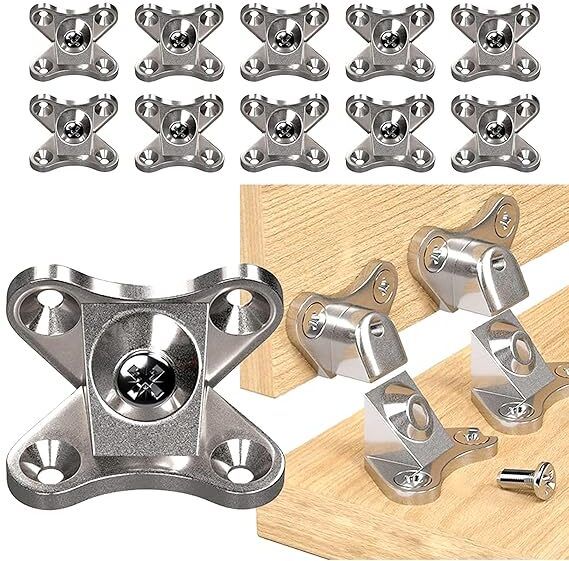 concrew Removable Corner Brace Bracket-Butterfly Shaped Braces for Wooden Furniture 3.37 Shelf Bracket-picture-29