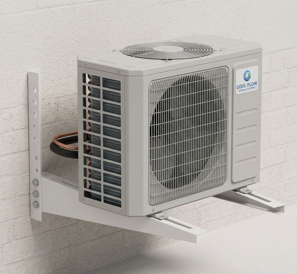 Metal Wall Mount Bracket Set for AC Outdoor Unit Shelf with Hardware 46cmx11cm Shelf Bracket-image-42