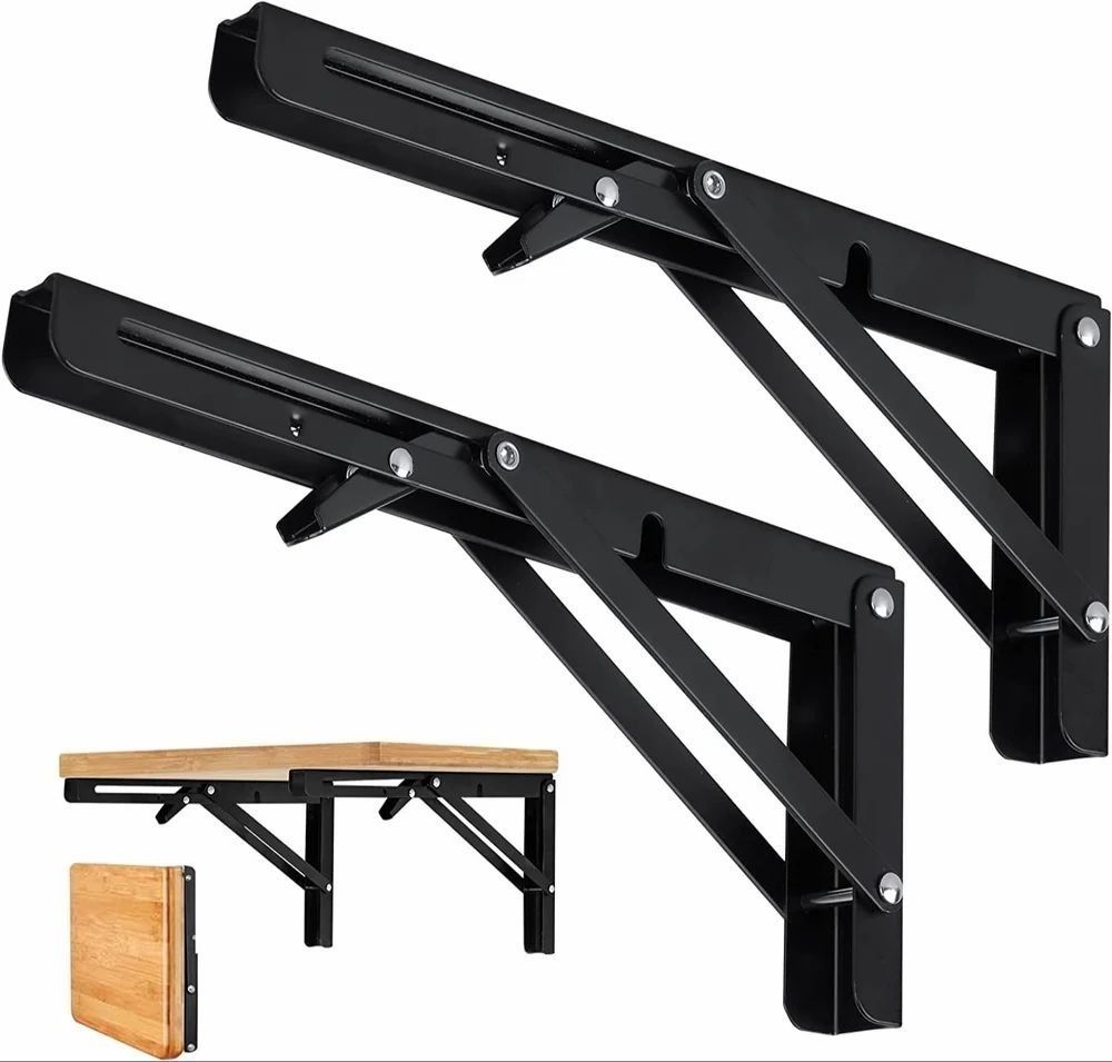 Heavy Duty Shelf Bracket for Bench Table 30 cm Shelf Bracket (Iron) 30 Shelf Bracket-image-9