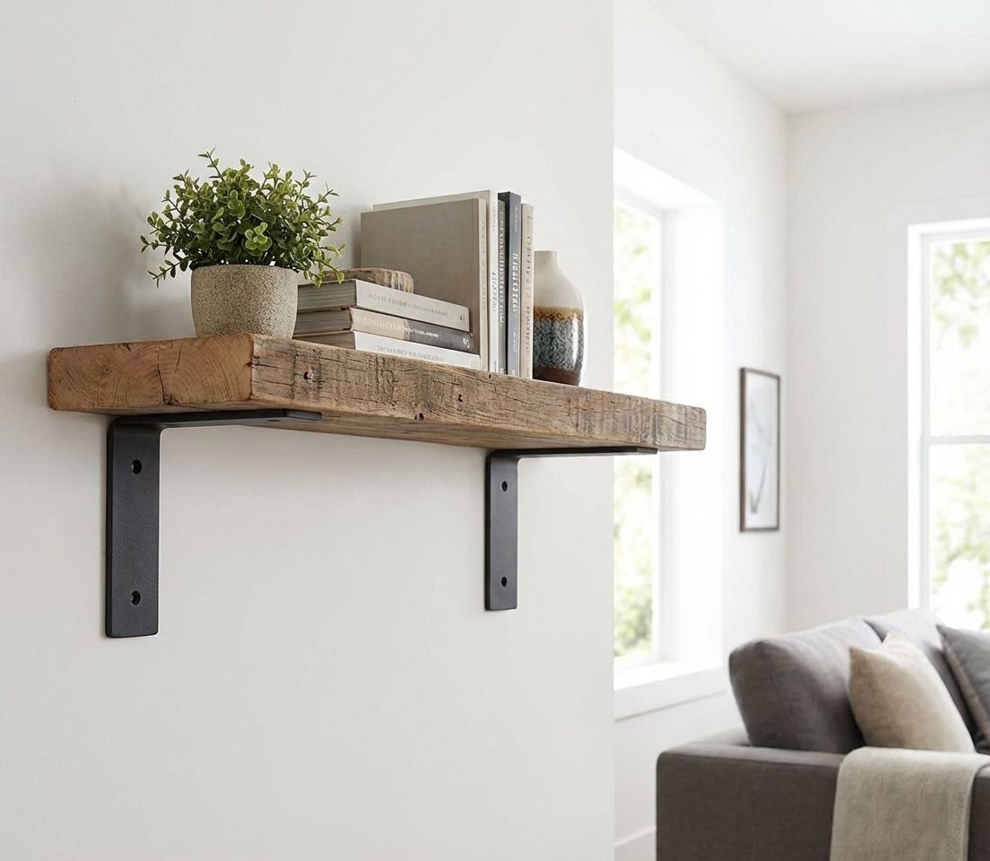 garudagraj Heavy Duty L-Shaped Angle Set of 6 (6 x 4 Inch) with Screws | 15 Shelf Bracket-picture-18