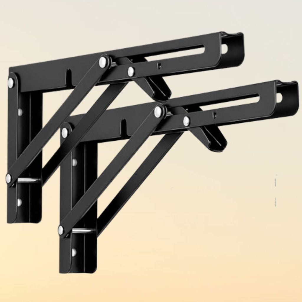 Space Saving Folding Brackets for Foldable Table and Shelf 20cm Shelf Bracket-image-36
