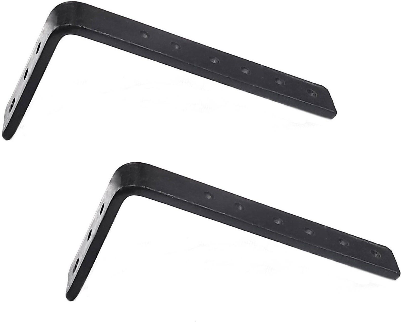 Heavy Duty L Brackets Wall Mounted Shelf Supports, Black, Size: 13 cm, 2 Pieces 13 Shelf Bracket-image-36