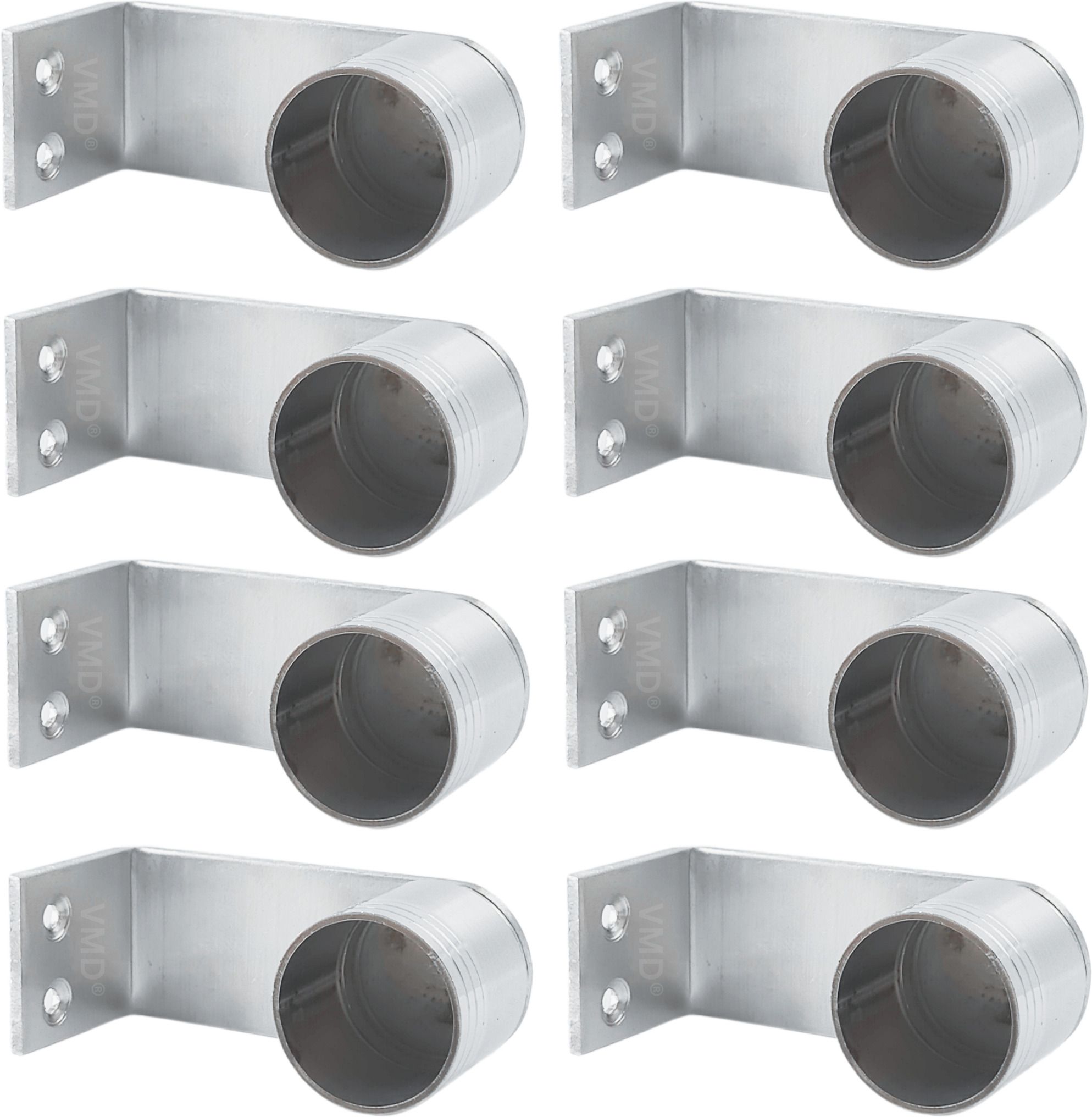 vmd S.S Heavy L Band Curtain rod Support,(3 mm) Rod Rail Bracket, Rod rail Brackets Patti support, (1 X 3 inch) (Pack of 8) Shelf Bracket-picture-24