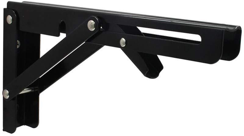 Foldable Wall Shelf Bracket 12 Inch Release Arm Metal Support Brackets Pair 30cm Shelf Bracket-image-8
