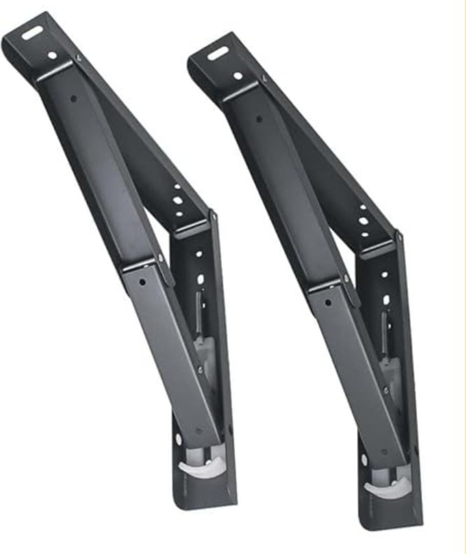 nirogi jeevan Premium Heavy Duty 18"(45cm) Foldable Mild Rack Shelves Bracket For Shelf/Table 2.5 Shelf Bracket-picture-48