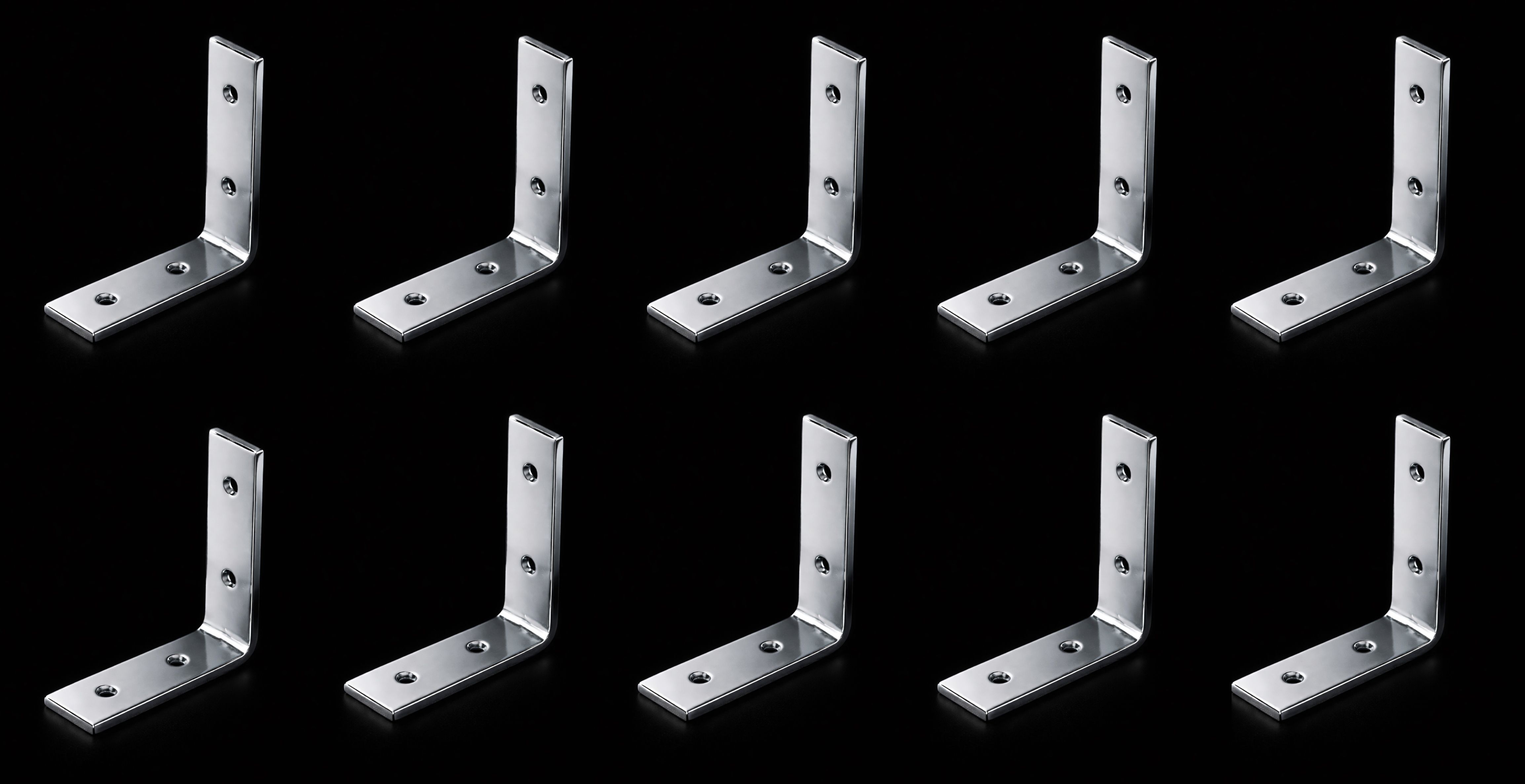 S.S L Patti Steel L-Shaped Support Angle/ L-Patti / L-Bracket 3inch pack of 10/ 3inchx3inch Shelf Bracket-image-18