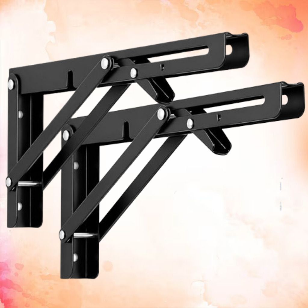 Compact Folding Shelf Support Bracket for Home Office Storage 20cm Shelf Bracket-image-40