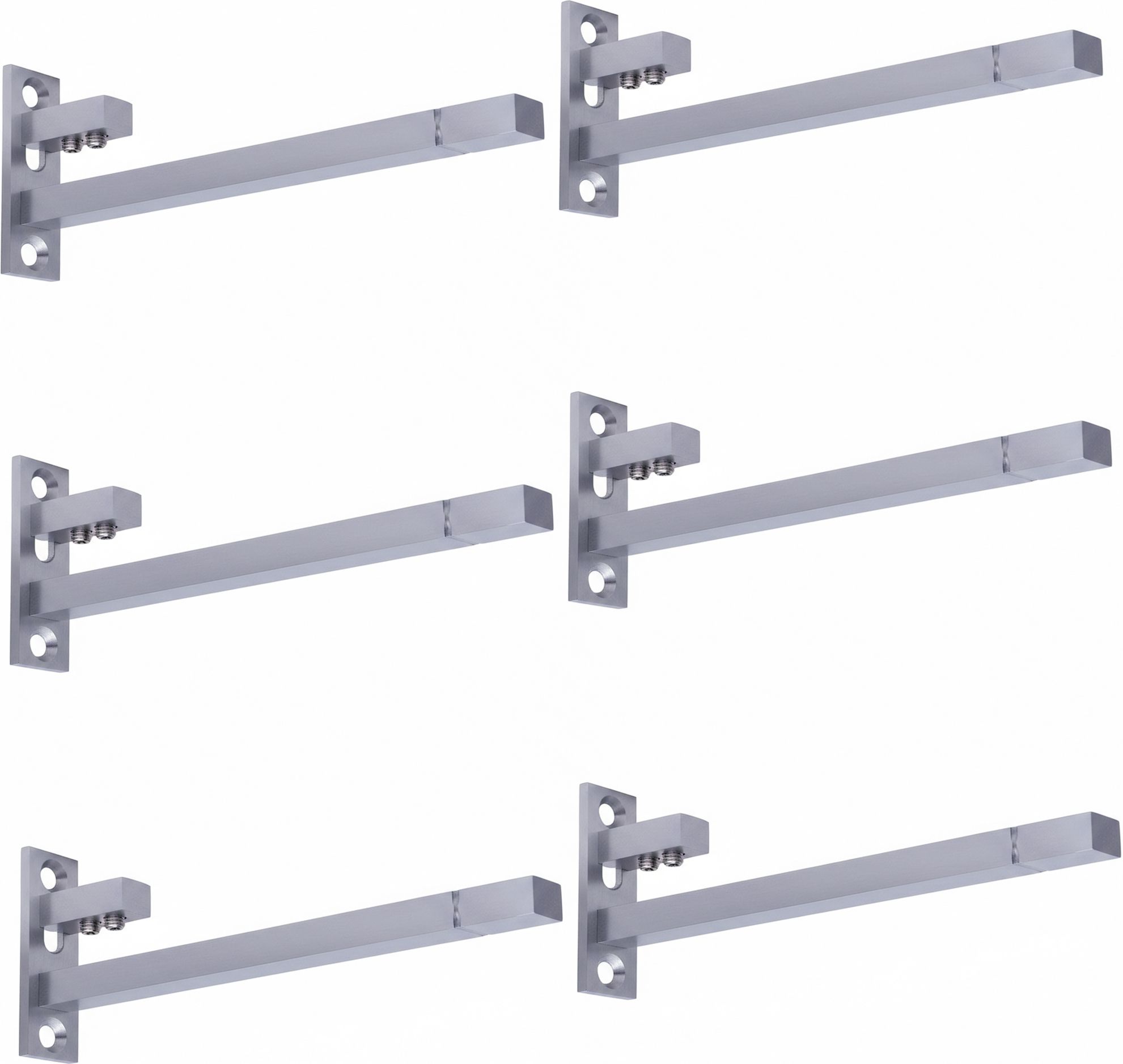 F Type Shelf Bracket 10 inch Adjustable 6/8/10/12 mm, Pack of 6 Piece) 24.2 Shelf Bracket-image-37
