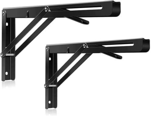 12 Inch Folding Shelf Bracket Heavy Duty Wall Mount 30 CM Shelf Bracket-image-46
