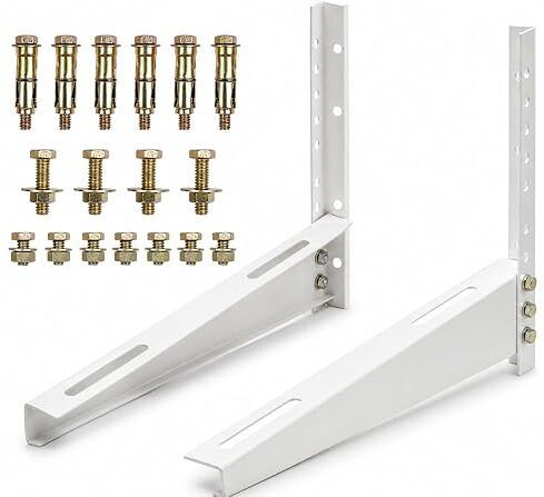 Heavy Duty Split AC Outdoor Wall Mount Bracket (PACK OF 2) 18.5 inches Shelf Bracket-image-23