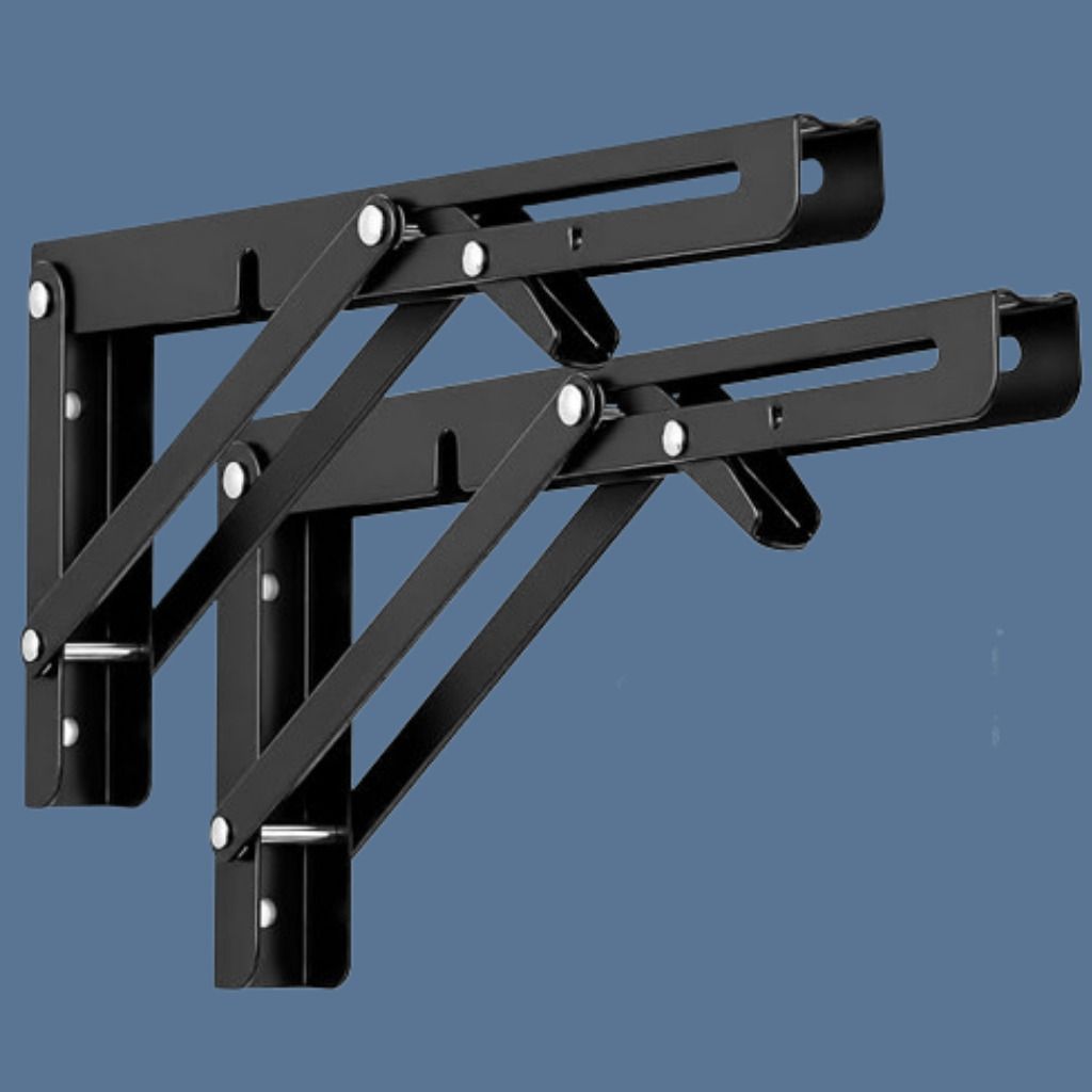 Adjustable Fold Down Shelf Bracket for Wall Mounted Shelves 20cm Shelf Bracket-image-12
