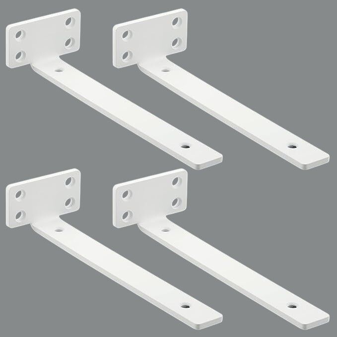 homestead decor Floating Brac- White 15.24 Shelf Bracket-picture-11