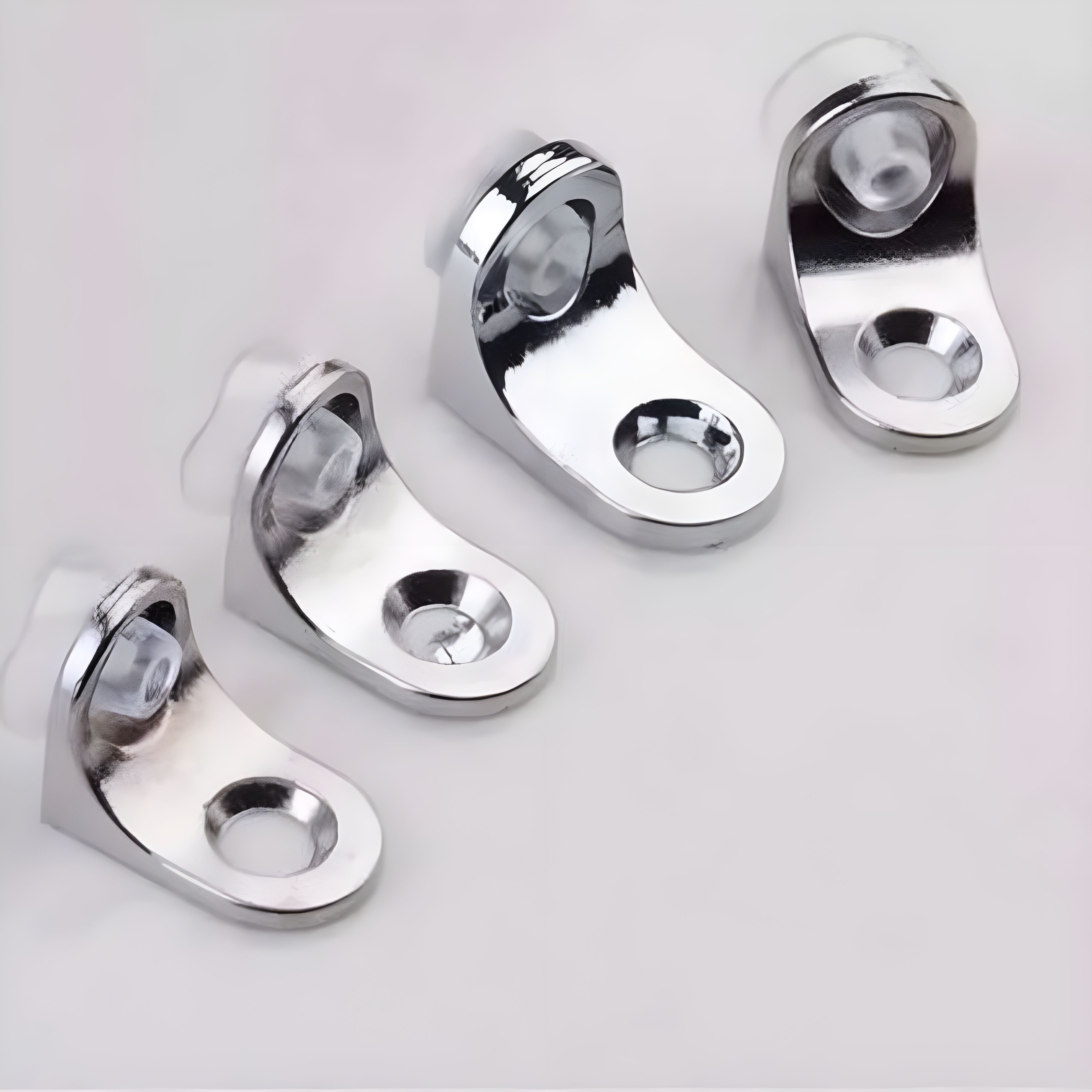 doorcam Steel Heavy Duty SHELF BUTTON/ L.BUTTON , EDGE CLAMP/Pack of 50 PCS/ SS FINISH 2 CMS Shelf Bracket-picture-26