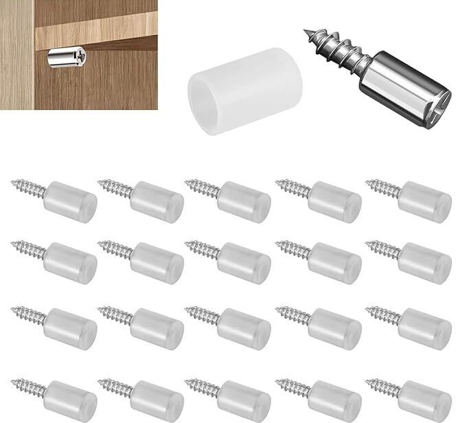 Shelf Support Pegs Shelf Pins with Anti-Slip Silicone Sleeve Pegs for Shelves 2.5 Shelf Bracket-image-1