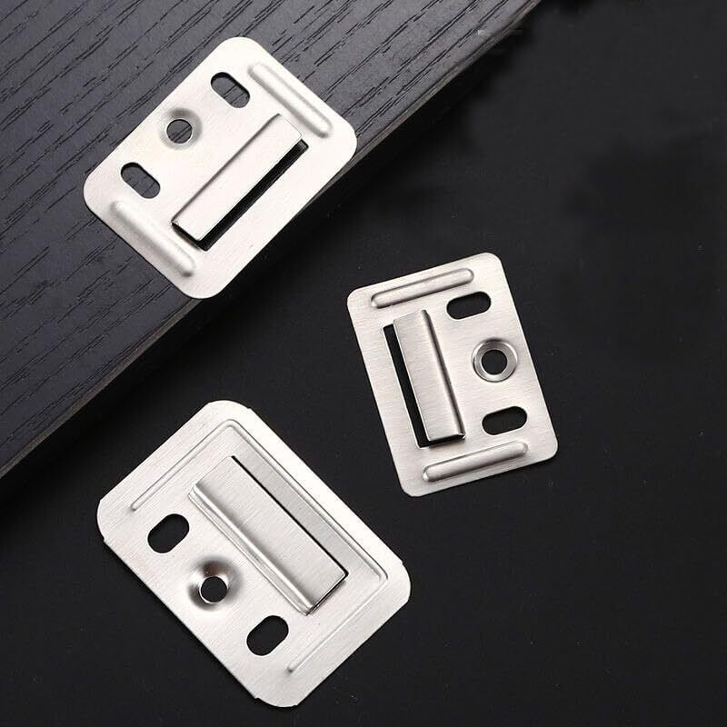 Louver Clips for PVC Wall Panels / Photo Frame Hook 50mm X 40mm Shelf Bracket-image-14