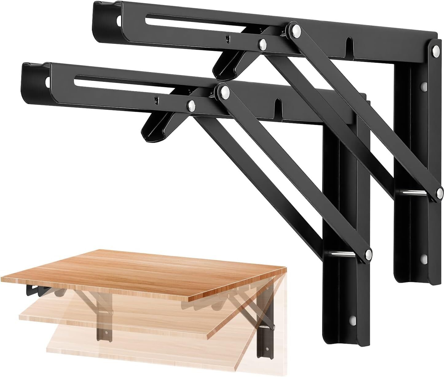 Folding Shelf Brackets - Heavy Duty Shelf Brackets 12 Inch 30cm*17.01cm Shelf Bracket-image-48