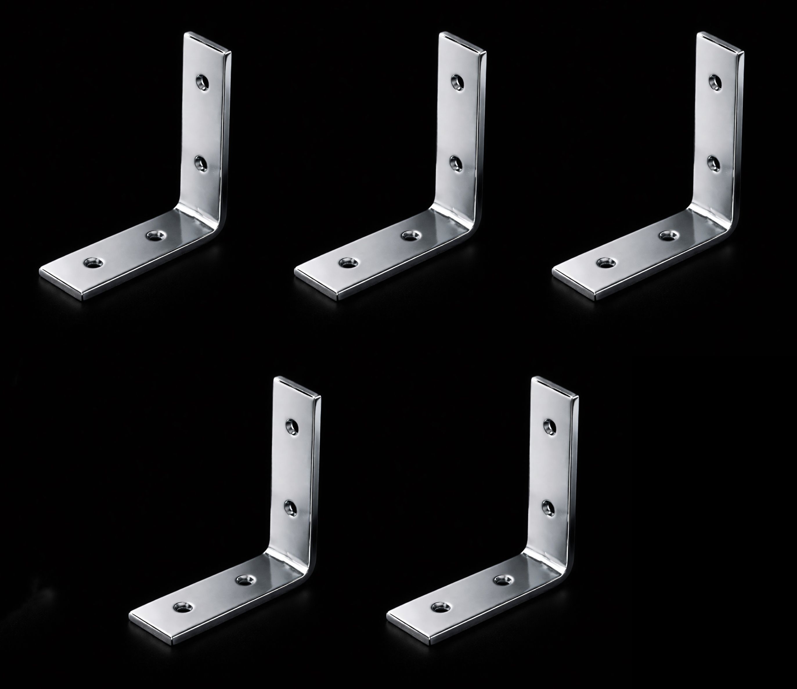 S.S L Patti Steel L-Shaped Support Angle/ L-Patti / L-Bracket 3inch pack of 5/ 3inchx3inch Shelf Bracket-image-14