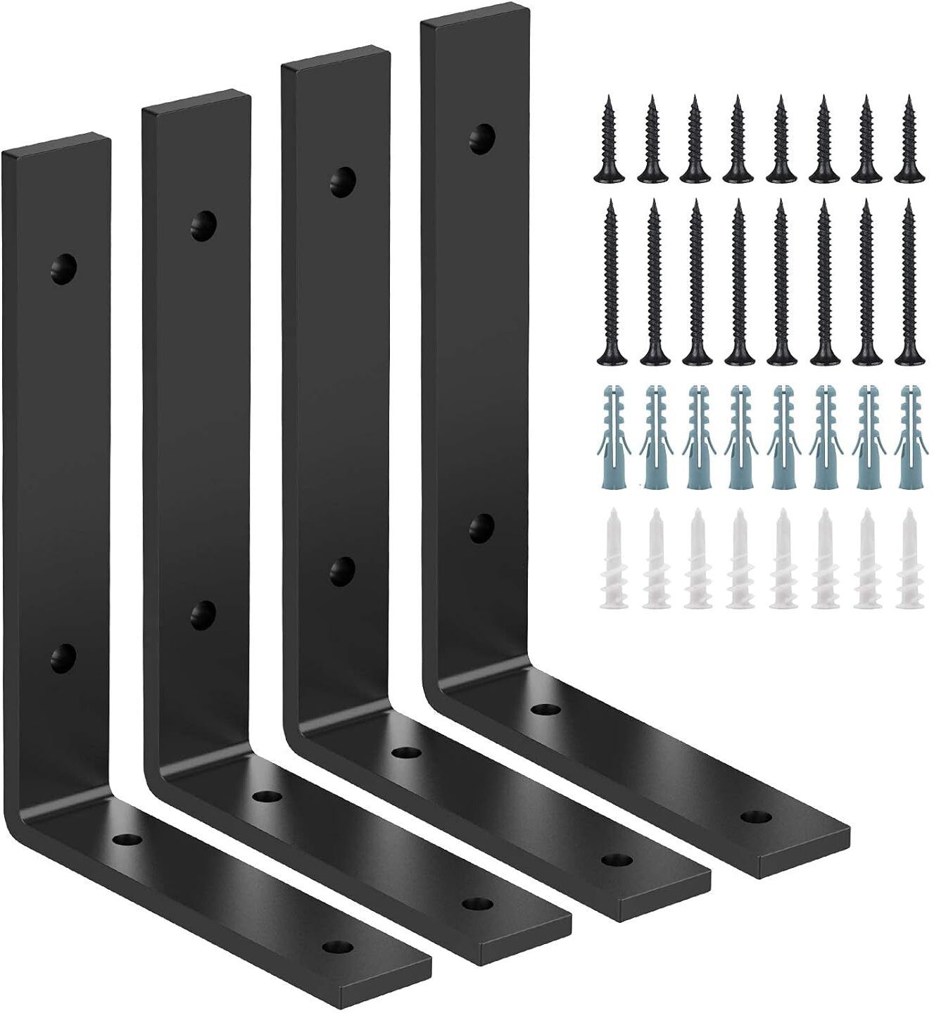 antiquity Shelf Brackets 8" x 6" – Heavy Duty, Set of 4 8 inch Shelf Bracket-picture-0