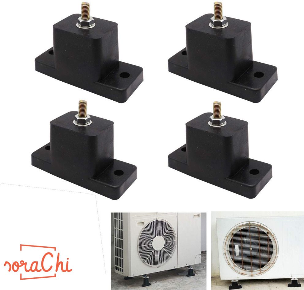 sorachi Anti-Vibration Rubber Pads,4 Pack Air Conditioner Mounting Bracket Shock 11cm Shelf Bracket-picture-21