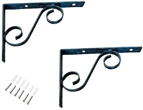 Works Metal Heavy Duty L Shaped Right Angle Bracket/ Wall Shelf,rack (6 Inch) 30 cm, 20 cm Shelf Bracket-image-42